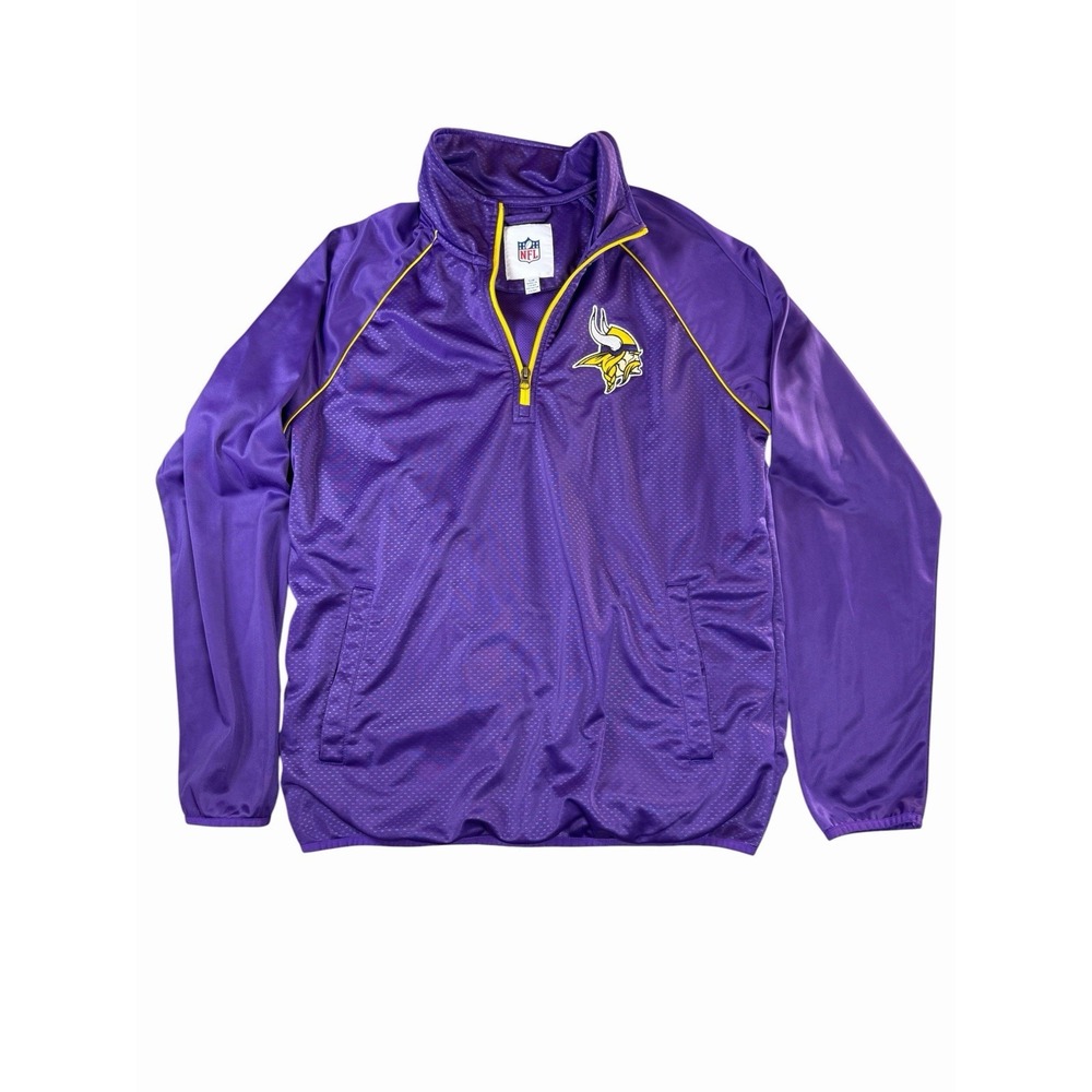 Minnesota Vikings NFL G-III 1/4 Zip Pullover Jacket Men's Large Purple